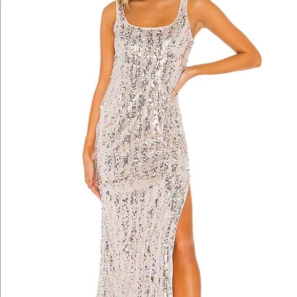 Majorelle Danielle Maxi Dress In Shimmer Multi - Picture 5 of 12